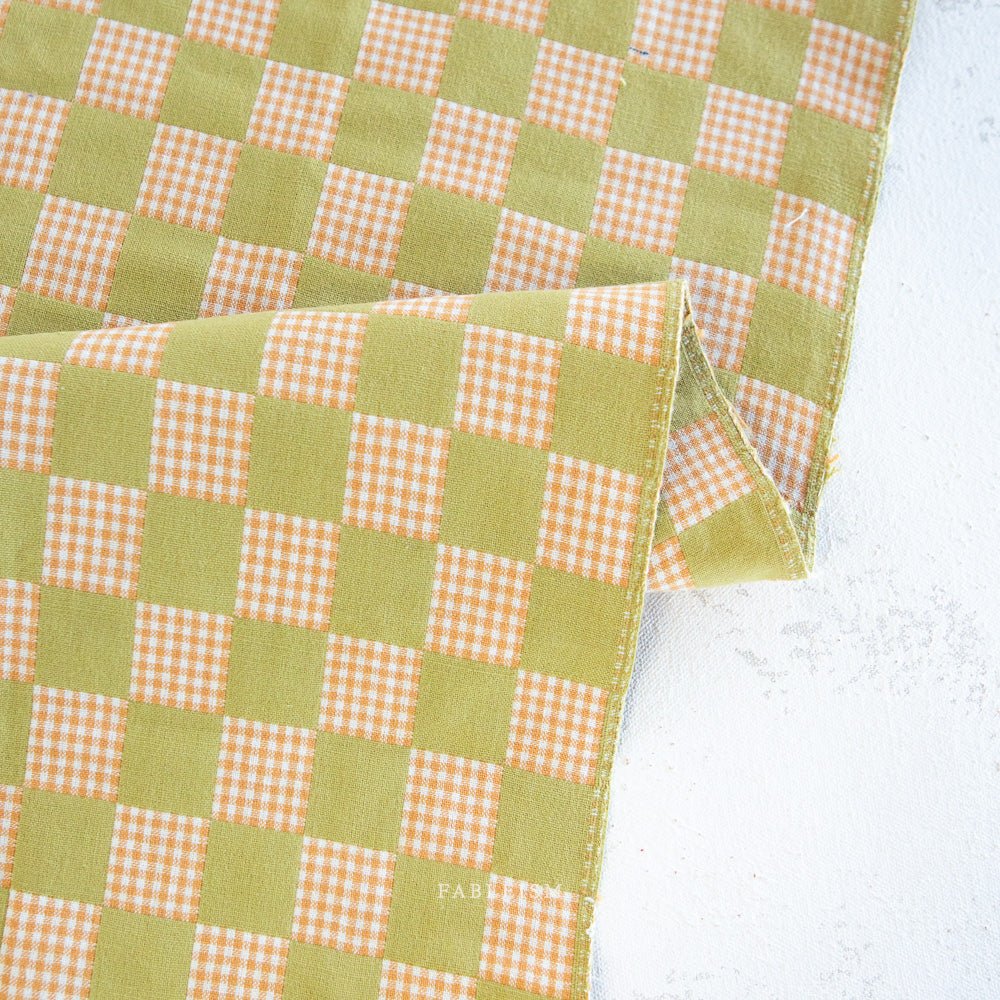 Checkmate - Checkers - Kiwi - Fableism Supply Co. - Simplifi Fabric