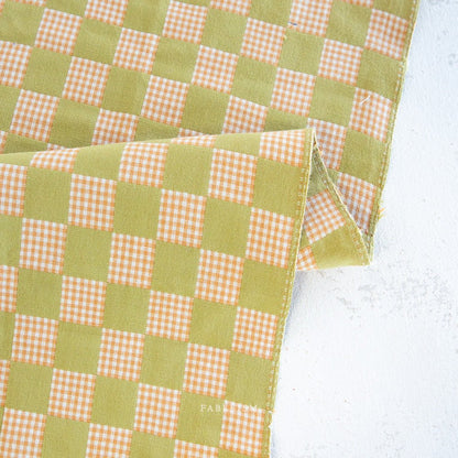 Checkmate - Checkers - Kiwi - Fableism Supply Co. - Simplifi Fabric