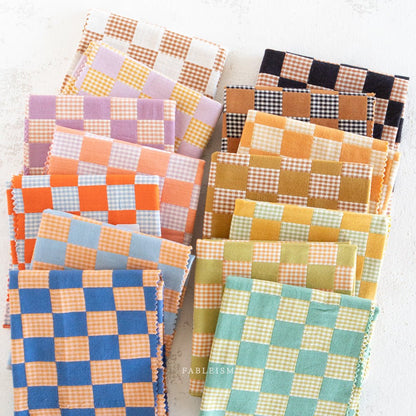 Checkmate - Checkers - Sandalwood - Fableism Supply Co. - Simplifi Fabric