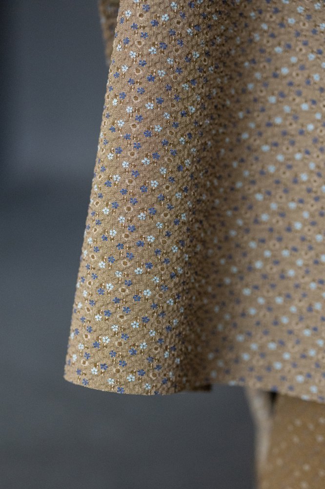 Chicory Hana Seersucker Japanese Organic Cotton - Merchant & Mills - Simplifi Fabric
