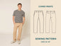 Chino Pants Mens Paper Pattern - Wardrobe by Me - Simplifi Fabric