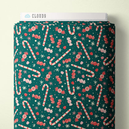 Christmas Confections - Bright Holiday - Charla Pettingill - Cloud 9 Fabrics - Poplin - Simplifi Fabric