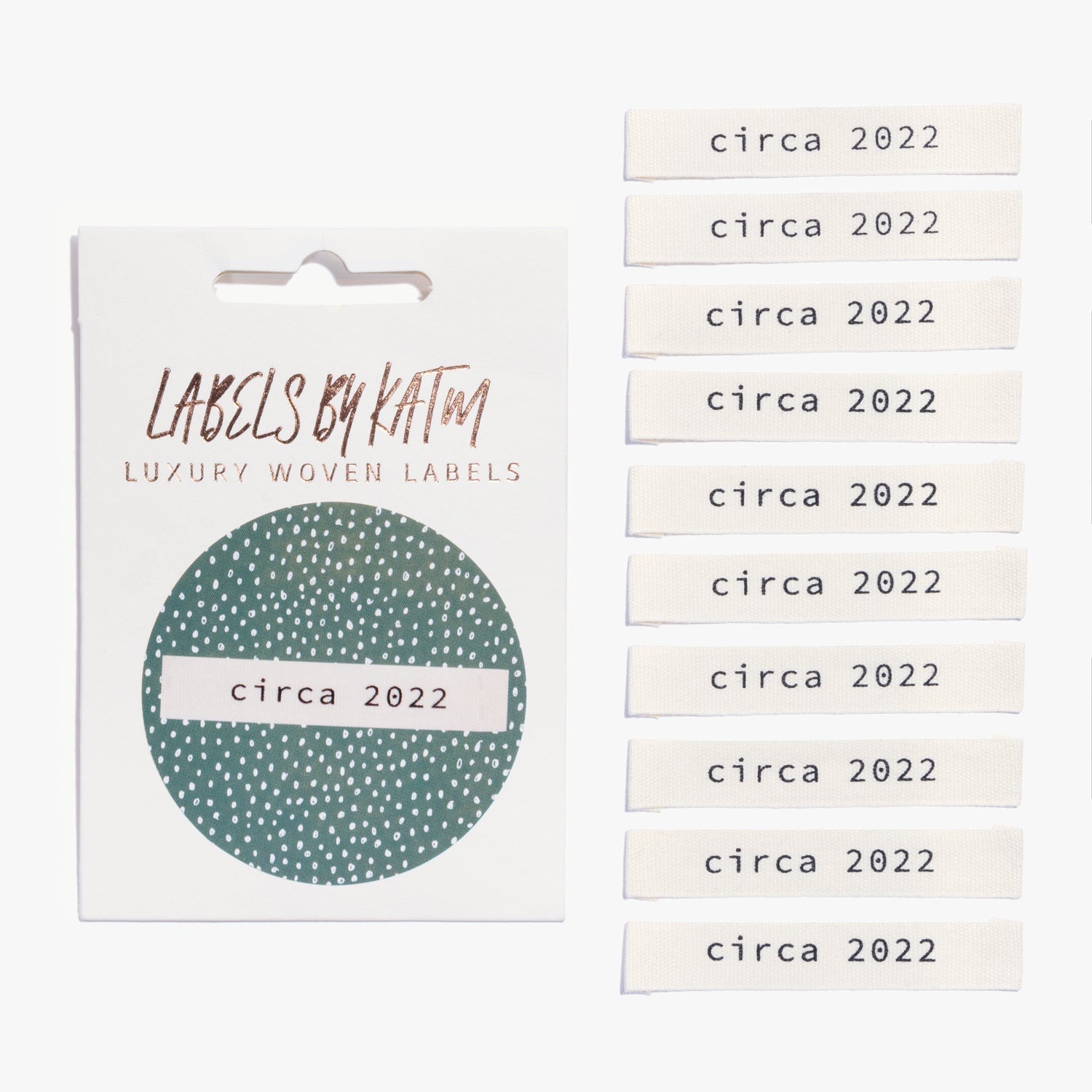 "CIRCA 2022" Cotton Label Pack - Kylie And The Machine - Simplifi Fabric