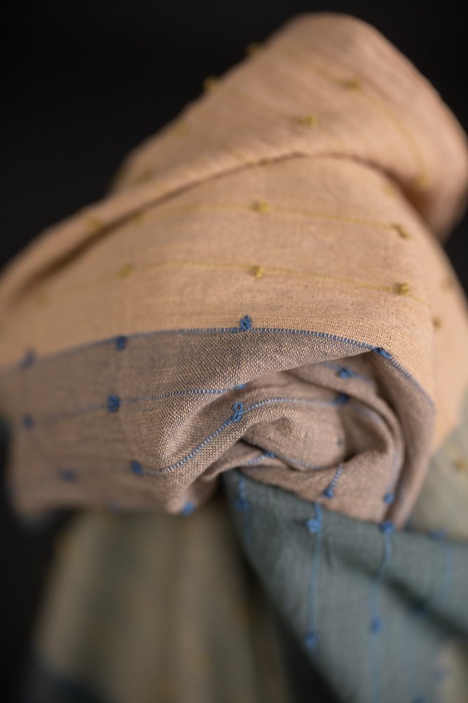 Citalia Blues Loopy Indian Cotton - Merchant & Mills - Simplifi Fabric