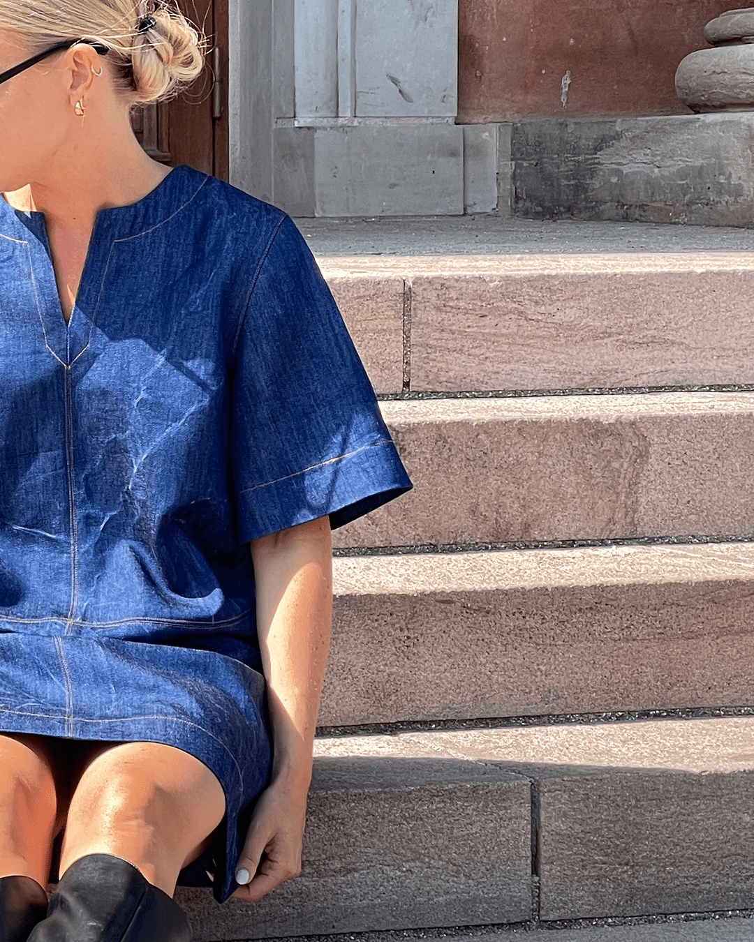 City Dress Womens Paper Pattern - Wardrobe by Me - Simplifi Fabric