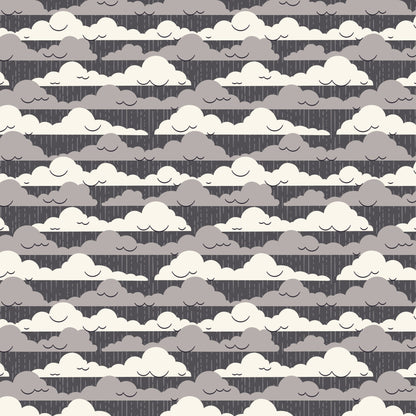 Cloudy Skies - Spring Showers - Ann Gardner - Cloud 9 Fabrics - Poplin - Simplifi Fabric