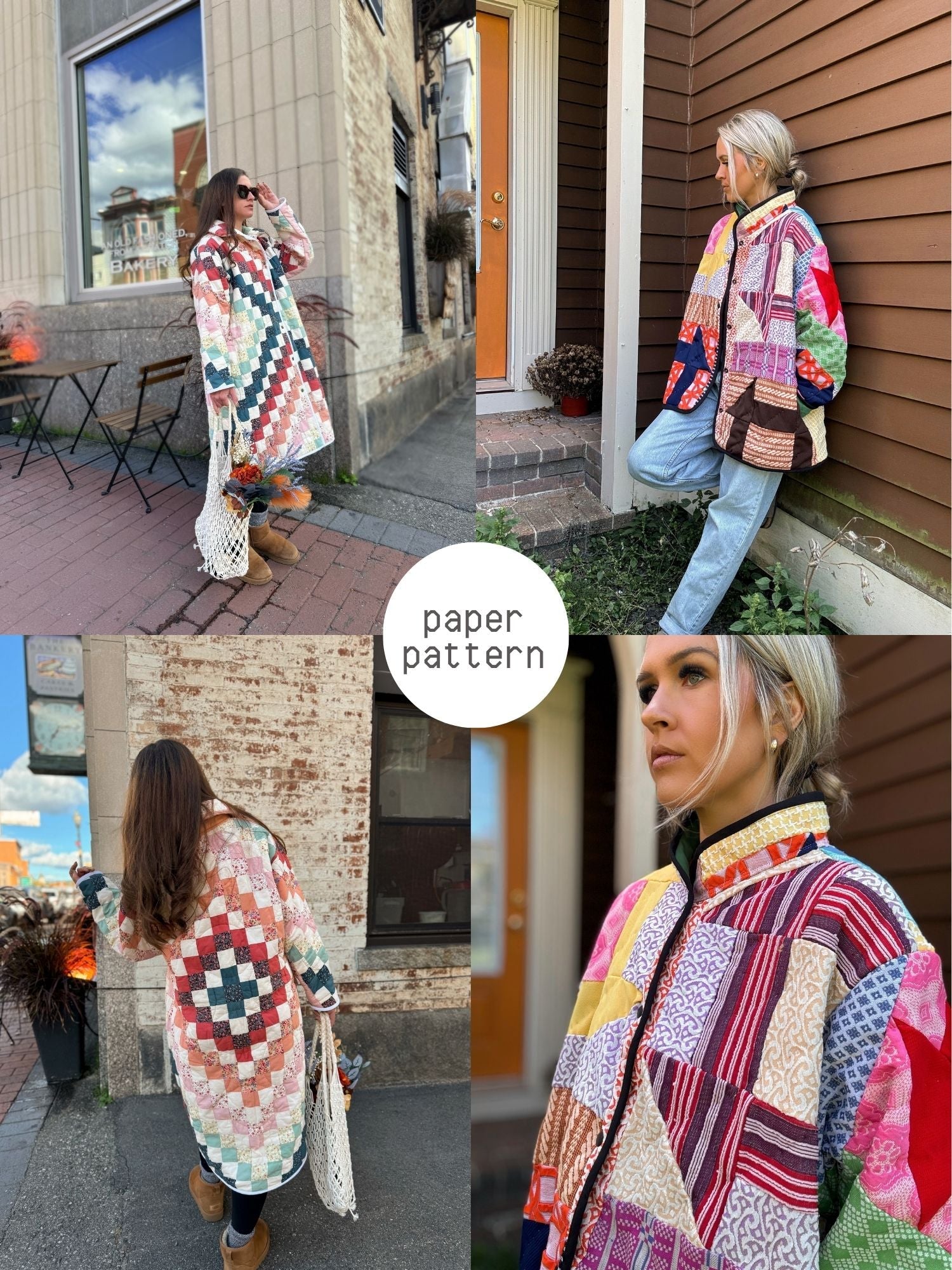 Coat - Paper Pattern - Hot Girl Quilting - Simplifi Fabric