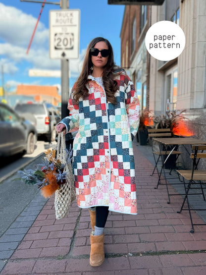 Coat - Paper Pattern - Hot Girl Quilting - Simplifi Fabric