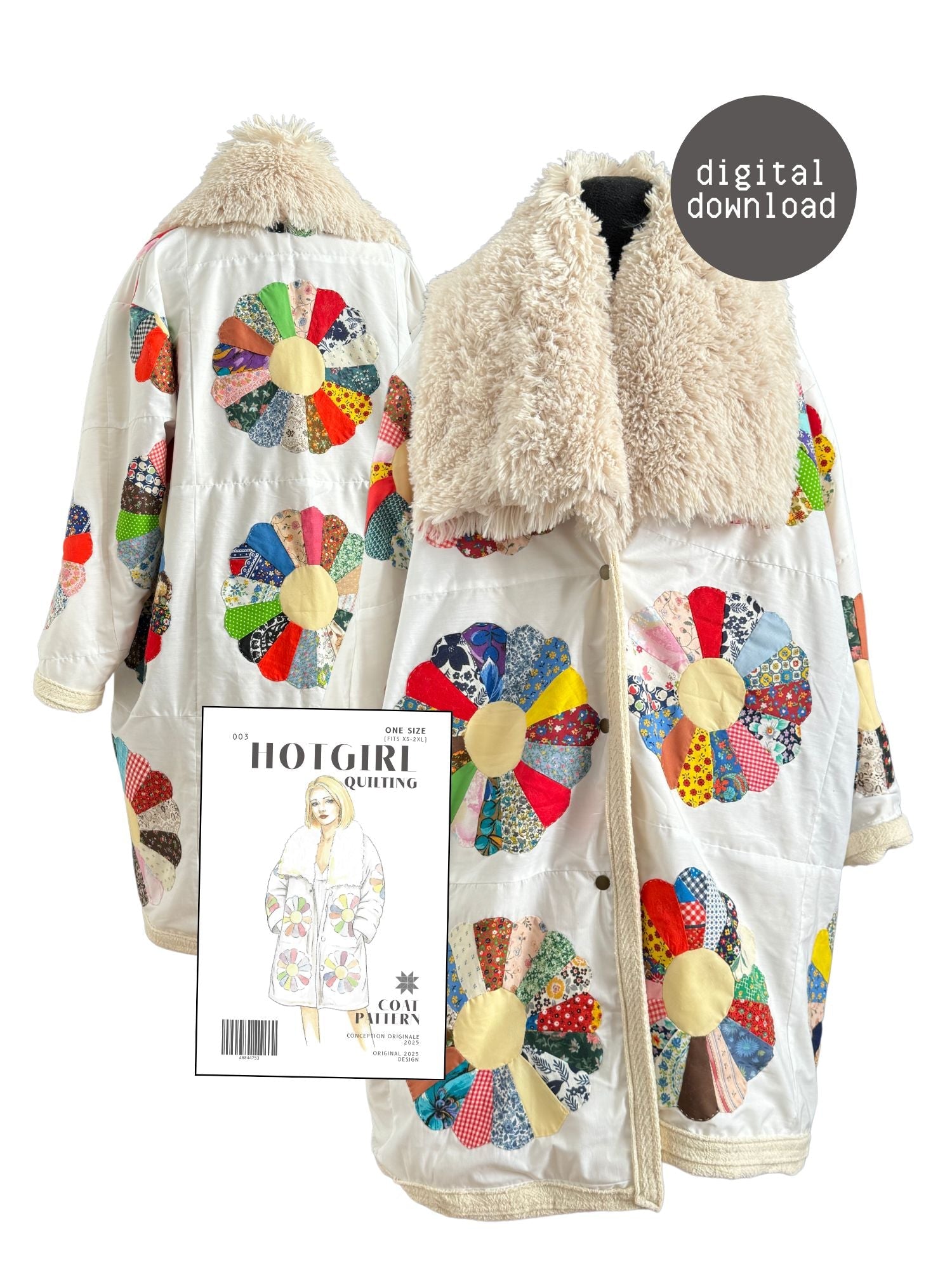 Coat - PDF Pattern - Hot Girl Quilting - Simplifi Fabric