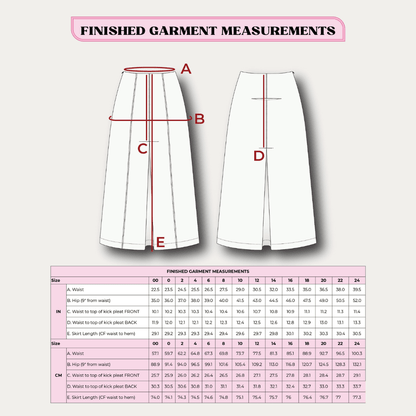 Cool Skirt PDF Pattern - Lydia Naomi - Simplifi Fabric