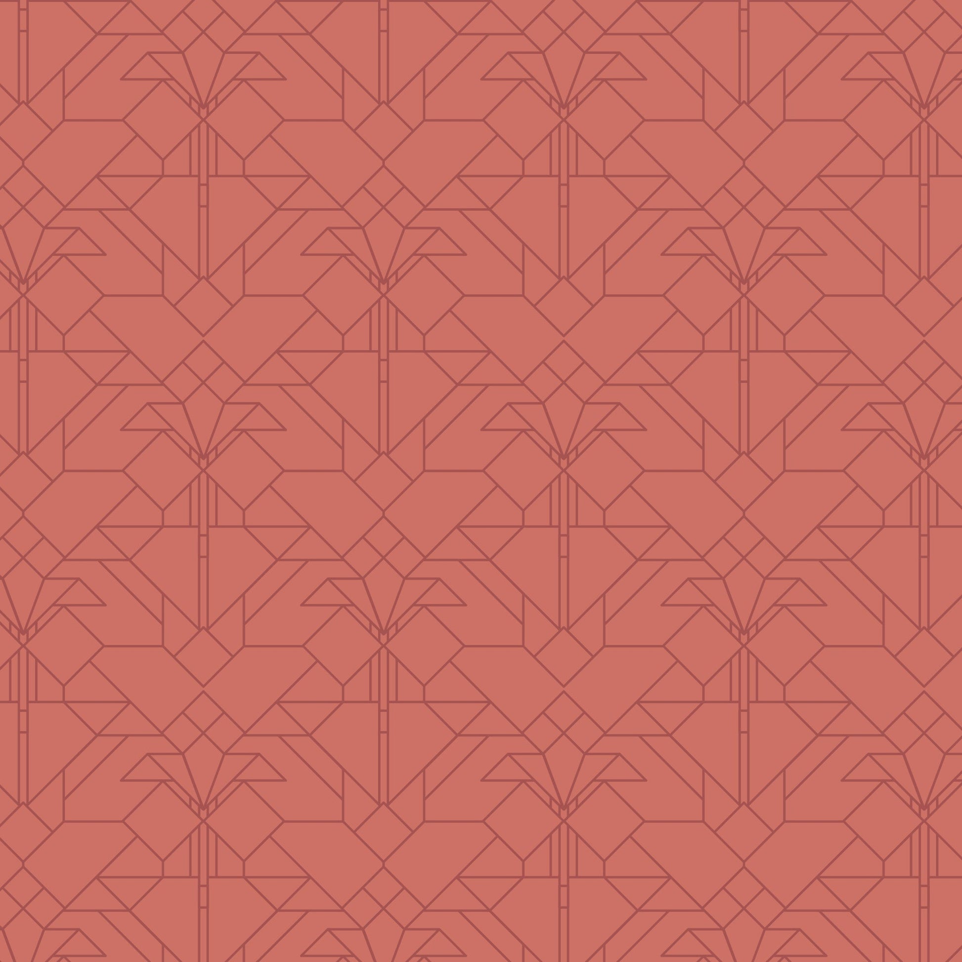 Coonley Tulip - Bright - FLW Tone On Tone - Frank Llyod Wright - Cloud 9 Fabrics - Poplin - Simplifi Fabric