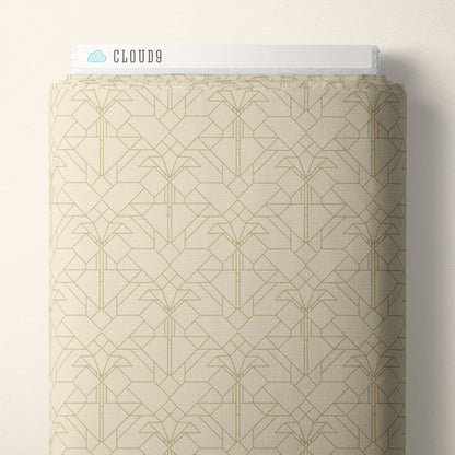 Coonley Tulip - Earth - FLW Tone On Tone - Frank Llyod Wright - Cloud 9 Fabrics - Poplin - Simplifi Fabric