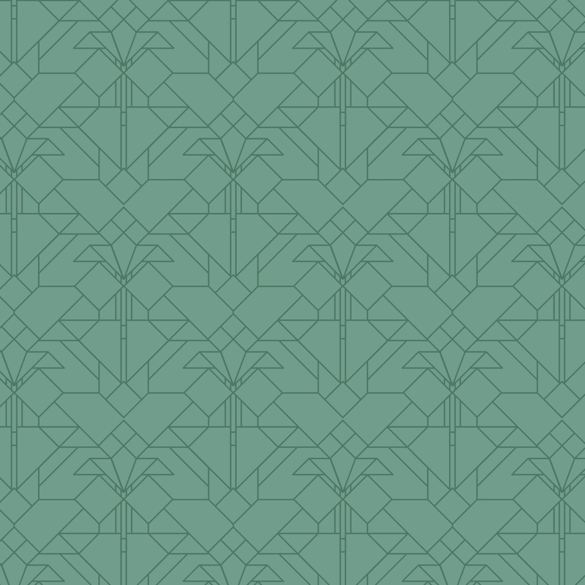 Coonley Tulip - Water - FLW Tone On Tone - Frank Llyod Wright - Cloud 9 Fabrics - Poplin - Simplifi Fabric