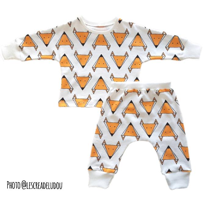 Cordoba Jogging or Pyjama Set Sewing Pattern - Baby Boy & Girl 1M/4Y - Ikatee - Simplifi Fabric