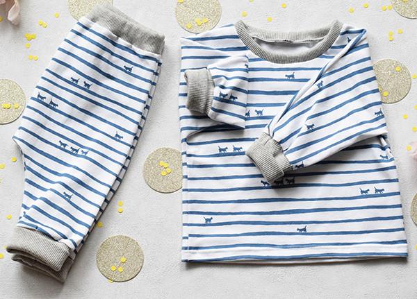 Cordoba Jogging or Pyjama Set Sewing Pattern - Baby Boy & Girl 1M/4Y - Ikatee - Simplifi Fabric