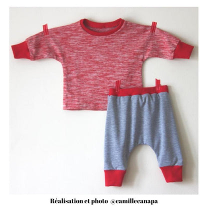 Cordoba Jogging or Pyjama Set Sewing Pattern - Baby Boy & Girl 1M/4Y - Ikatee - Simplifi Fabric