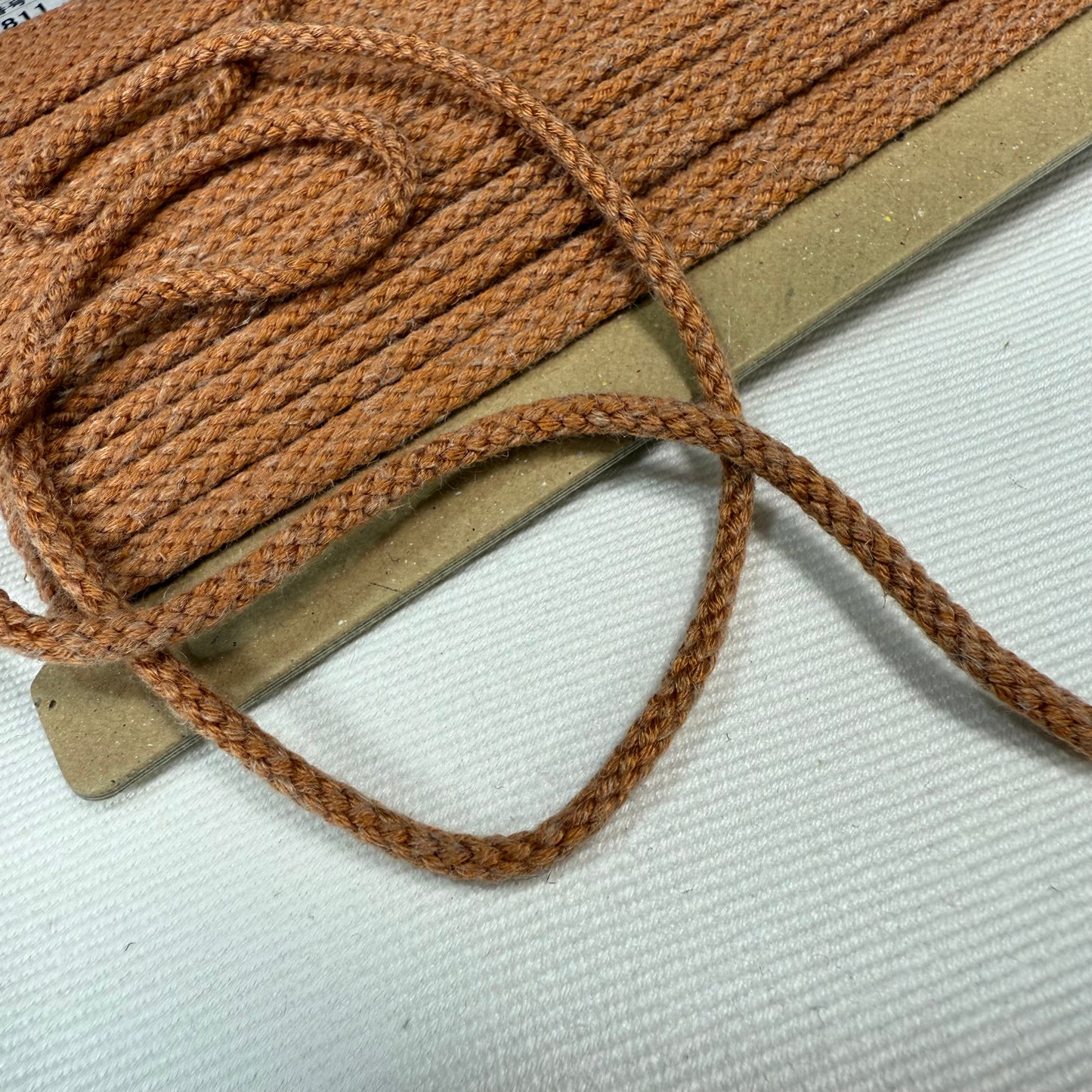 3mm Linen Blend Cord- Japanese Import - Orange (sold per meter)