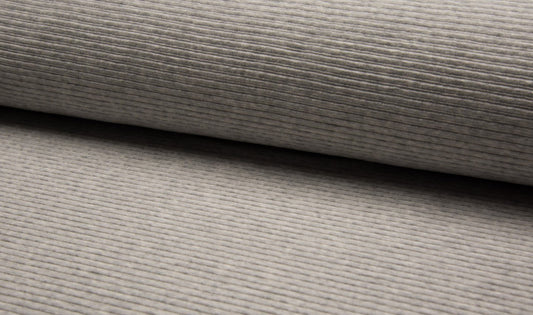 Corduroy Jersey - European Import - Light Grey Melange - Simplifi Fabric