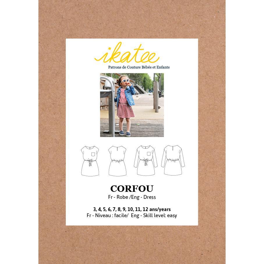 Corfu Dress Sewing Pattern - Girl 3/12Y - Ikatee - Simplifi Fabric