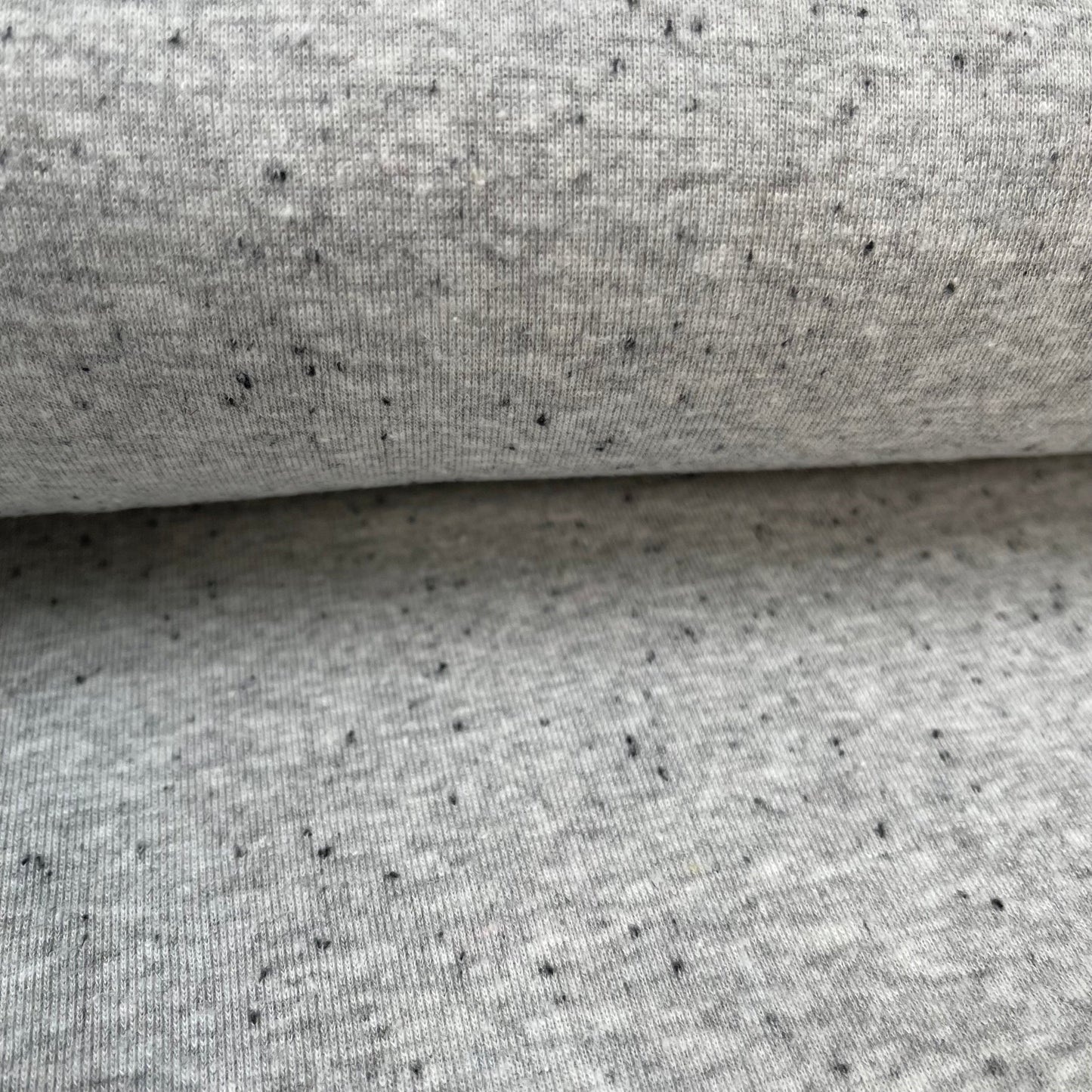 Cotton Jersey COLOURED MELANGE - European Import - Oeko - Tex® - Grey - Simplifi Fabric