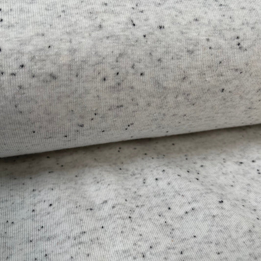 Cotton Jersey COLOURED MELANGE - European Import - Oeko - Tex® - Light Grey - Simplifi Fabric