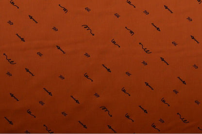 Cotton Voile - ARROWS - European Import - Oeko - Tex® - Copper - Simplifi Fabric