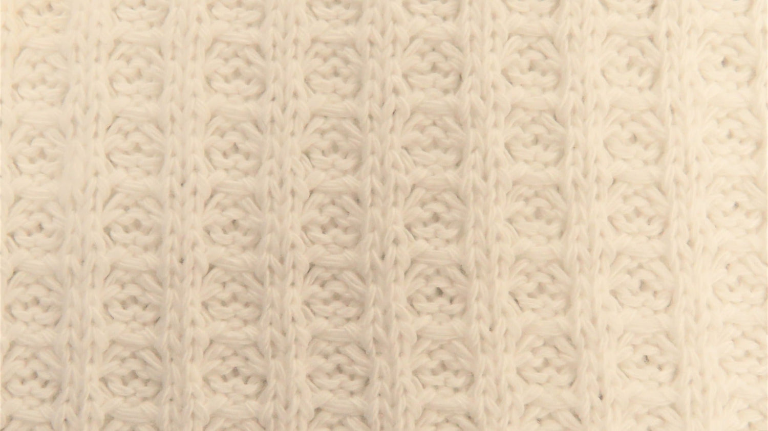 Cotton Waffle Sweater Knit - Off White - Simplifi Fabric