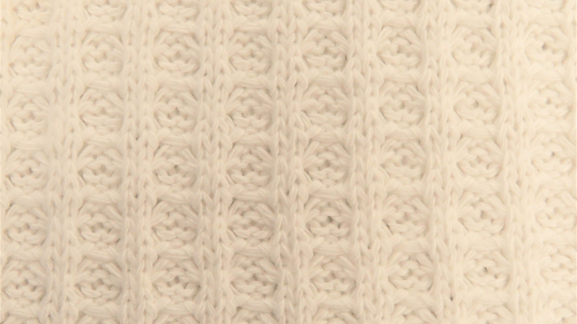 Cotton Waffle Sweater Knit - Off White - Simplifi Fabric