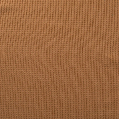 Cotton Waffle Tricot - European Import - Caramel - Simplifi Fabric