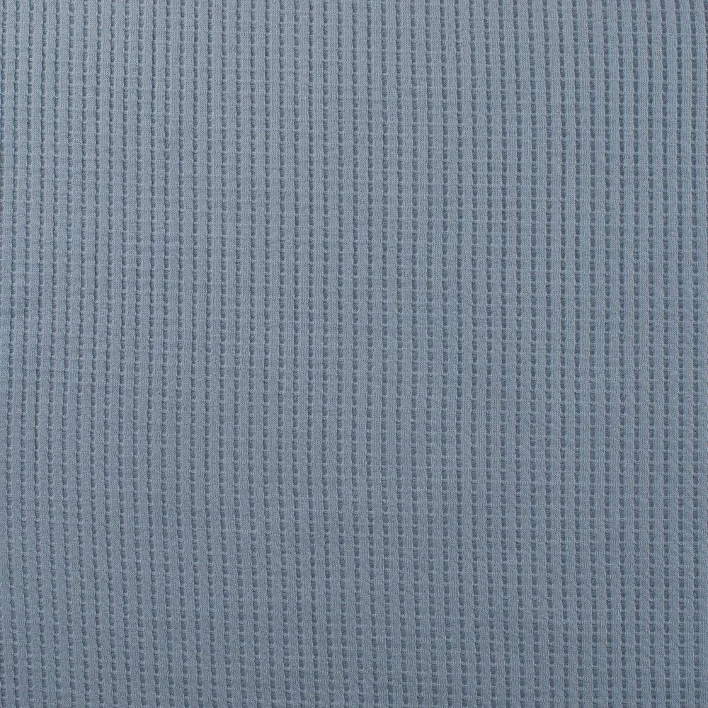 Cotton Waffle Tricot - European Import - Dusty Blue - Simplifi Fabric