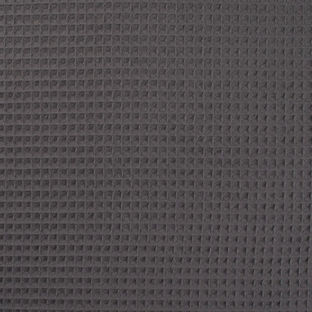 Cotton Waffle Weave - European Import - Dark Grey - Simplifi Fabric