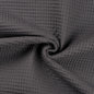 Cotton Waffle Weave - European Import - Dark Grey - Simplifi Fabric