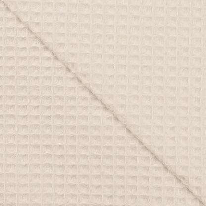 Cotton Waffle Weave - European Import - Ecru - Simplifi Fabric