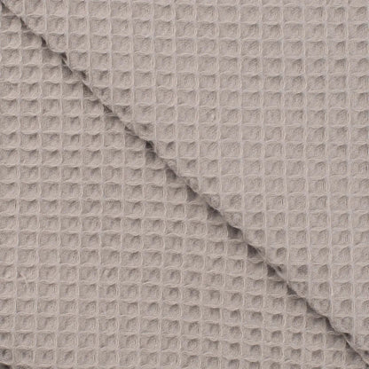 Cotton Waffle Weave - European Import - Silver Grey - Simplifi Fabric