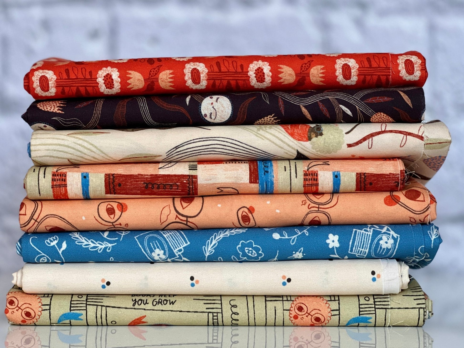 Cozy Library - Book Club by Meenal Patel - Cloud 9 Fabrics - Poplin - Simplifi Fabric