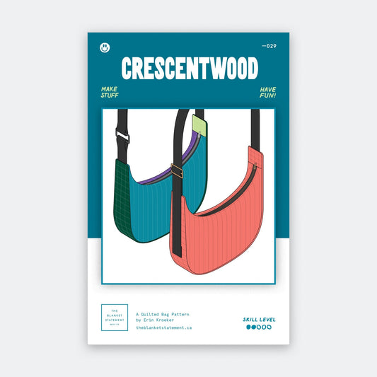 Crescentwood Quilted Bag Paper Pattern - The Blanket Statement Quilt Co. - Simplifi Fabric