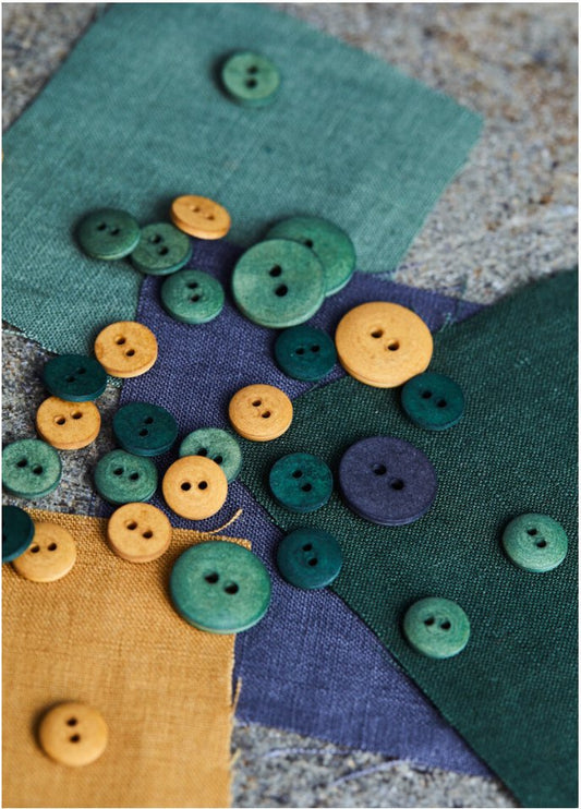 Curb Cotton Button - European Import - Oeko - Tex® - Mind The Maker - 11mm (Various Colors) - Simplifi Fabric