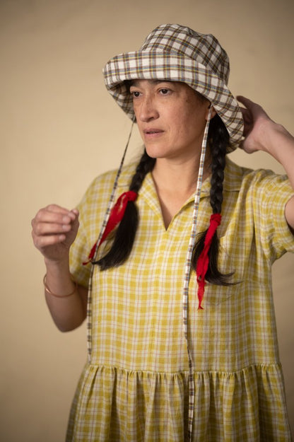 Daffodilly Check Laundered Linen - European Import - Merchant & Mills - Simplifi Fabric