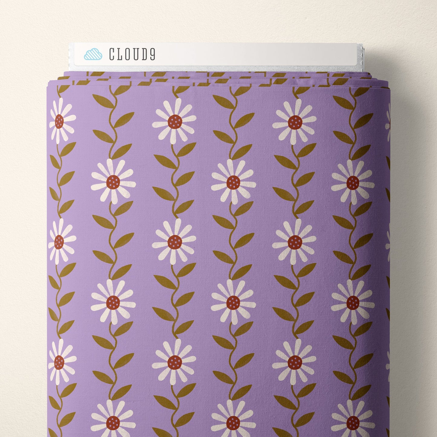 Daisy May - Lilac - Retro Meadow - Sophie Rowe - Cloud 9 Fabrics - Poplin - Simplifi Fabric