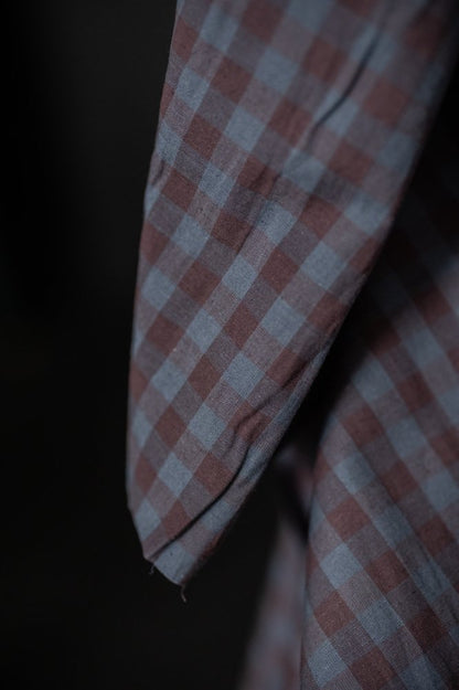 Damson Organic Cotton Linen Gingham - Merchant & Mills - Simplifi Fabric