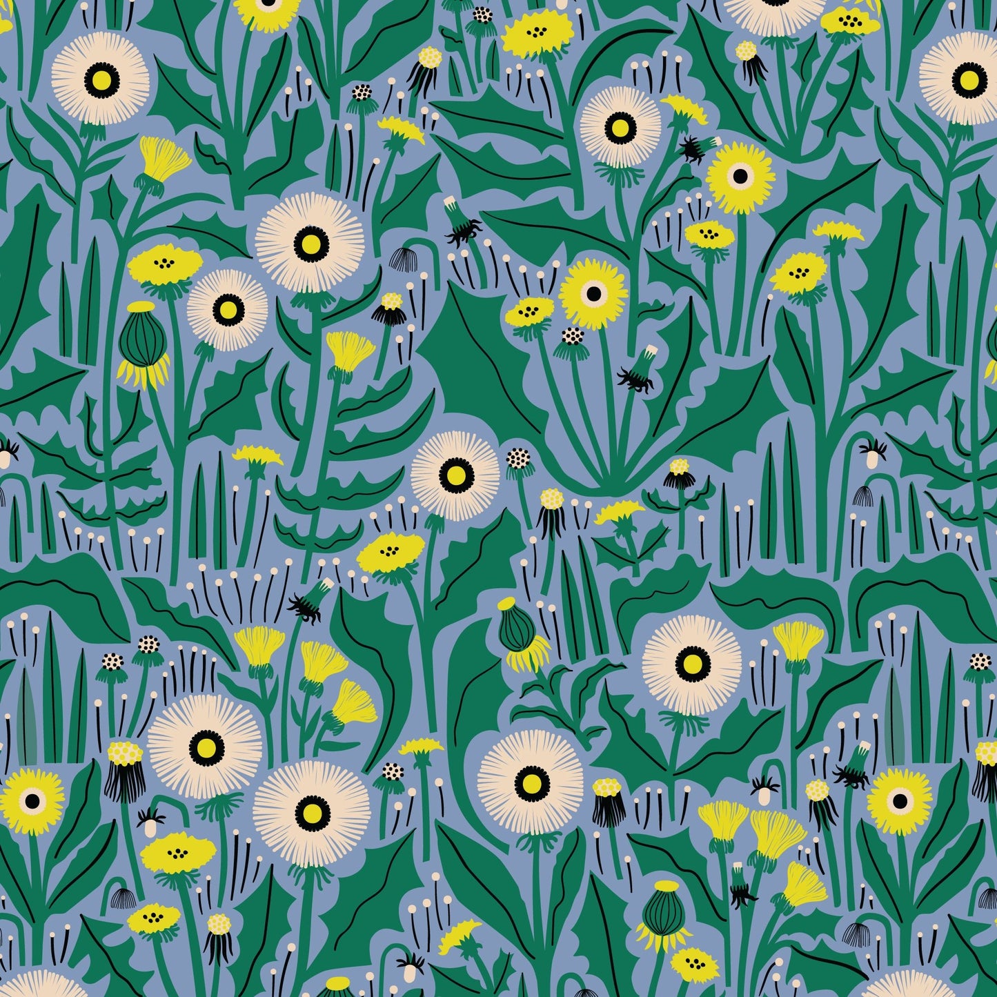 Dandy Blossom - Sun Seed Moon - Leah Duncan - Cloud 9 Fabrics - Batiste - Simplifi Fabric