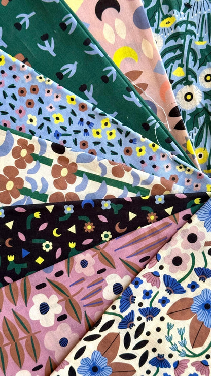 Dandy Blossom - Sun Seed Moon - Leah Duncan - Cloud 9 Fabrics - Batiste - Simplifi Fabric