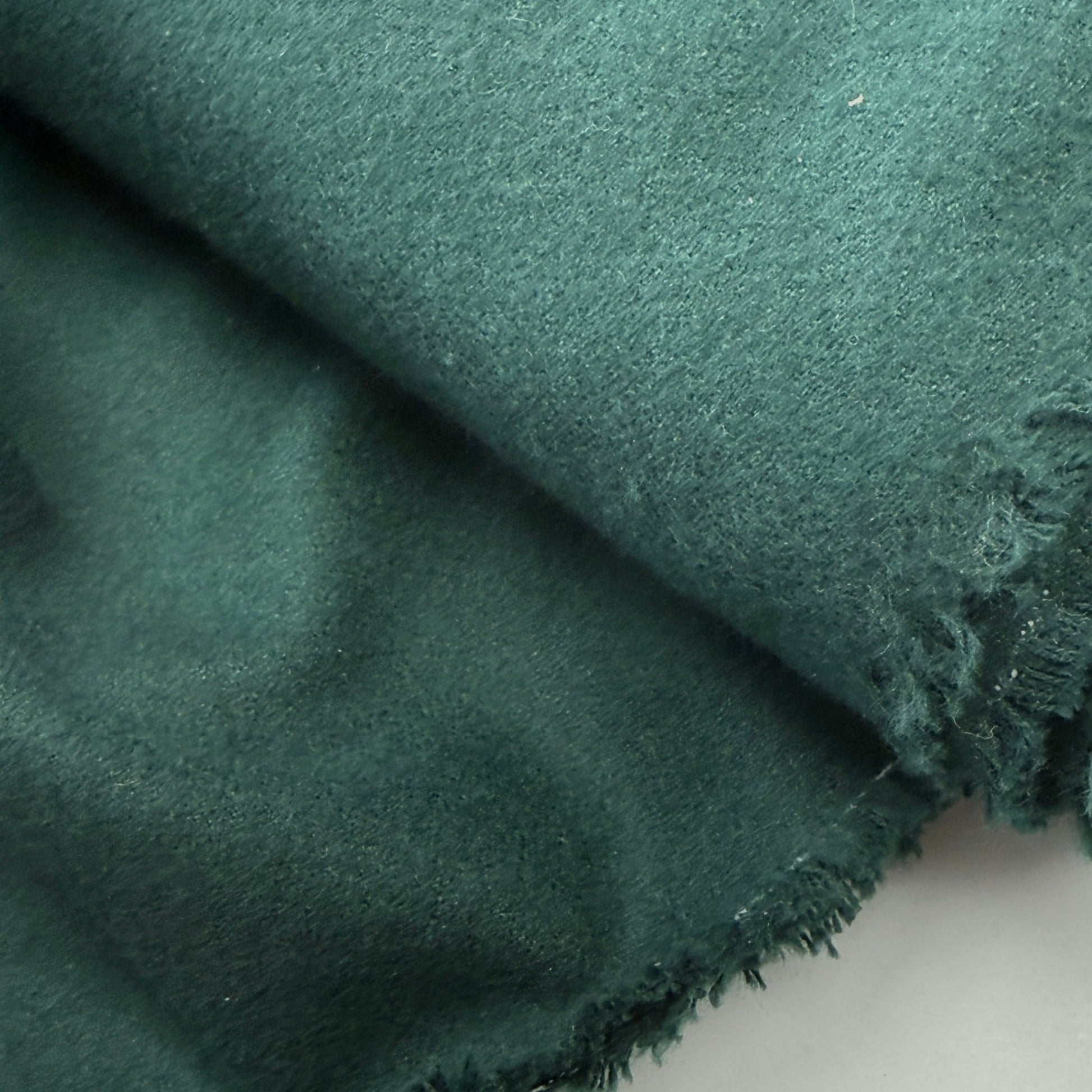 Dark Emerald Green Flannel - Deadstock - Simplifi Fabric