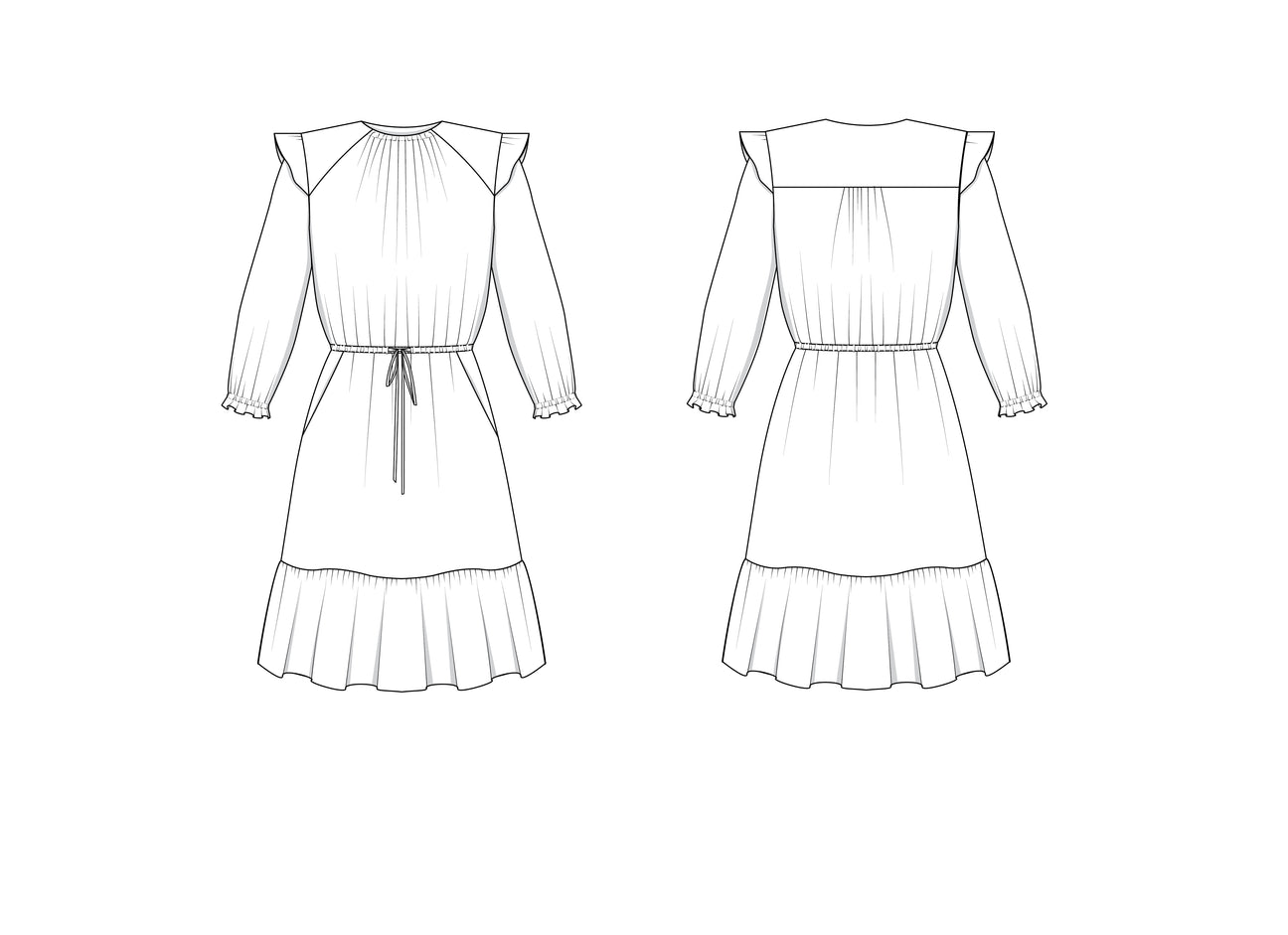 Davenport Dress Pattern - Friday Pattern Company - Simplifi Fabric