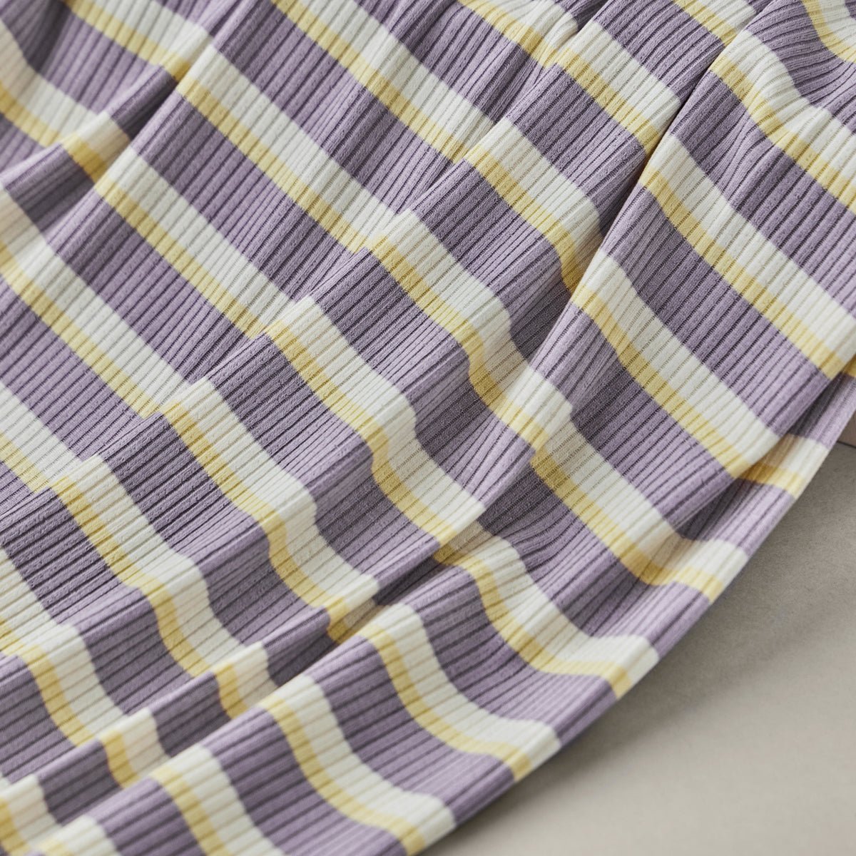 Derby TENCEL™ Modal Stripe Jersey - OEKO - TEX® - MeetMILK - Purple Haze - Simplifi Fabric