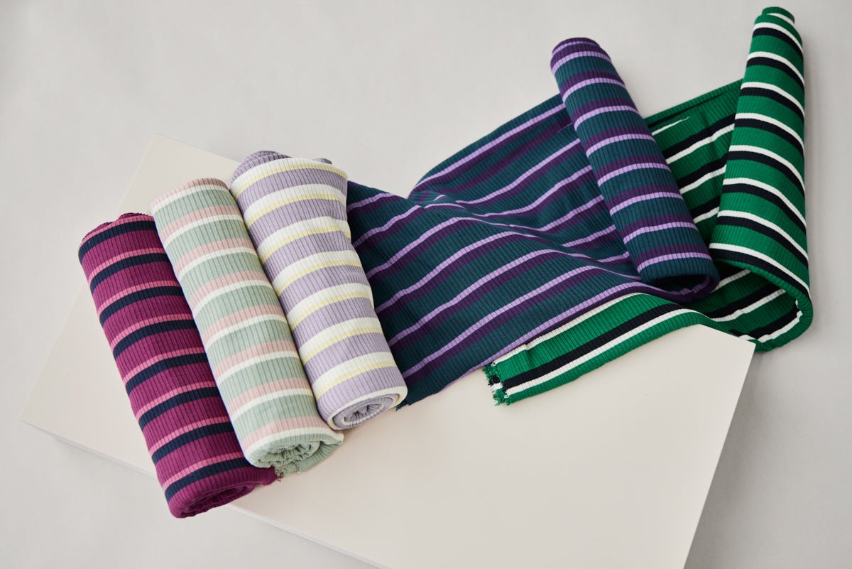 Derby TENCEL™ Modal Stripe Jersey - OEKO - TEX® - MeetMILK - Purple Haze - Simplifi Fabric