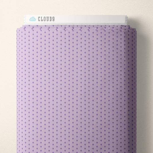 Diamond - Lilac - Retro Meadow - Sophie Rowe - Cloud 9 Fabrics - Poplin - Simplifi Fabric