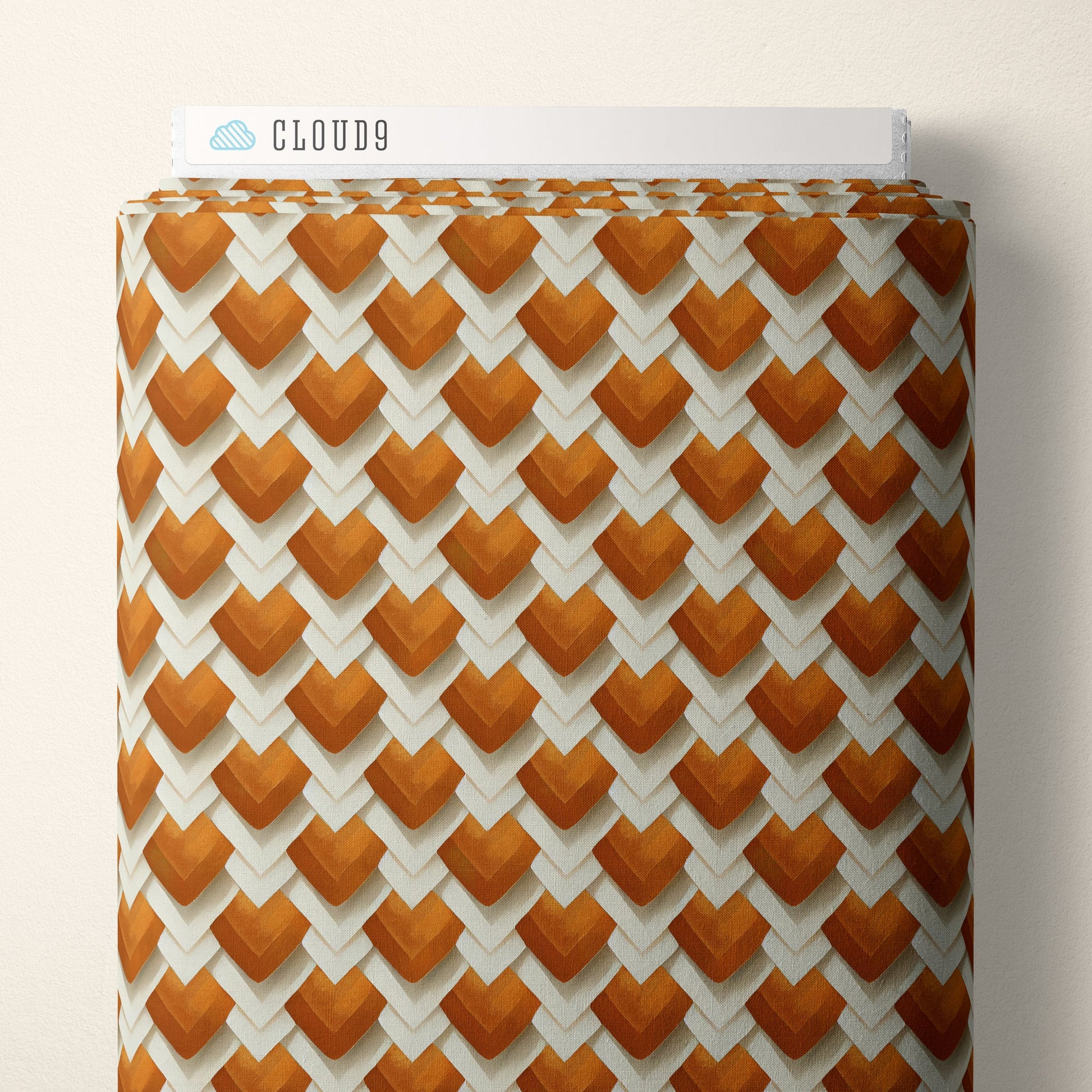 Diamonds - Orange - Bali Dreams - Penn Gray Designs - Cloud 9 Fabrics - Poplin - Simplifi Fabric