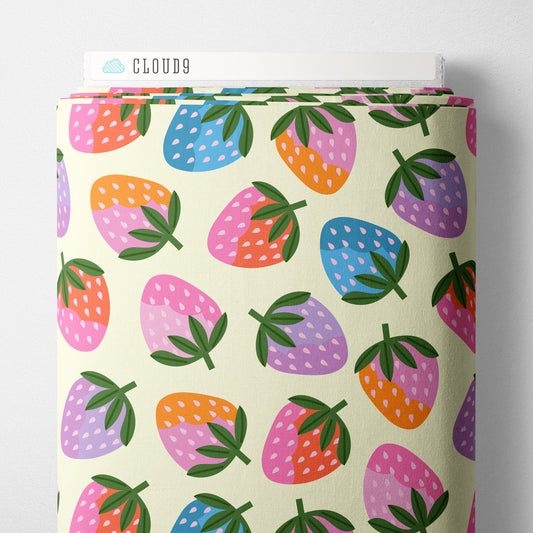 Disco Berries - Melissa Donne - Laminated Collective - Cloud9 Fabrics - Simplifi Fabric