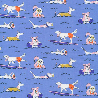 Doggie Dip - Dog Days Of Summer - Krissy Mast - Cloud 9 Fabrics - Poplin - Simplifi Fabric